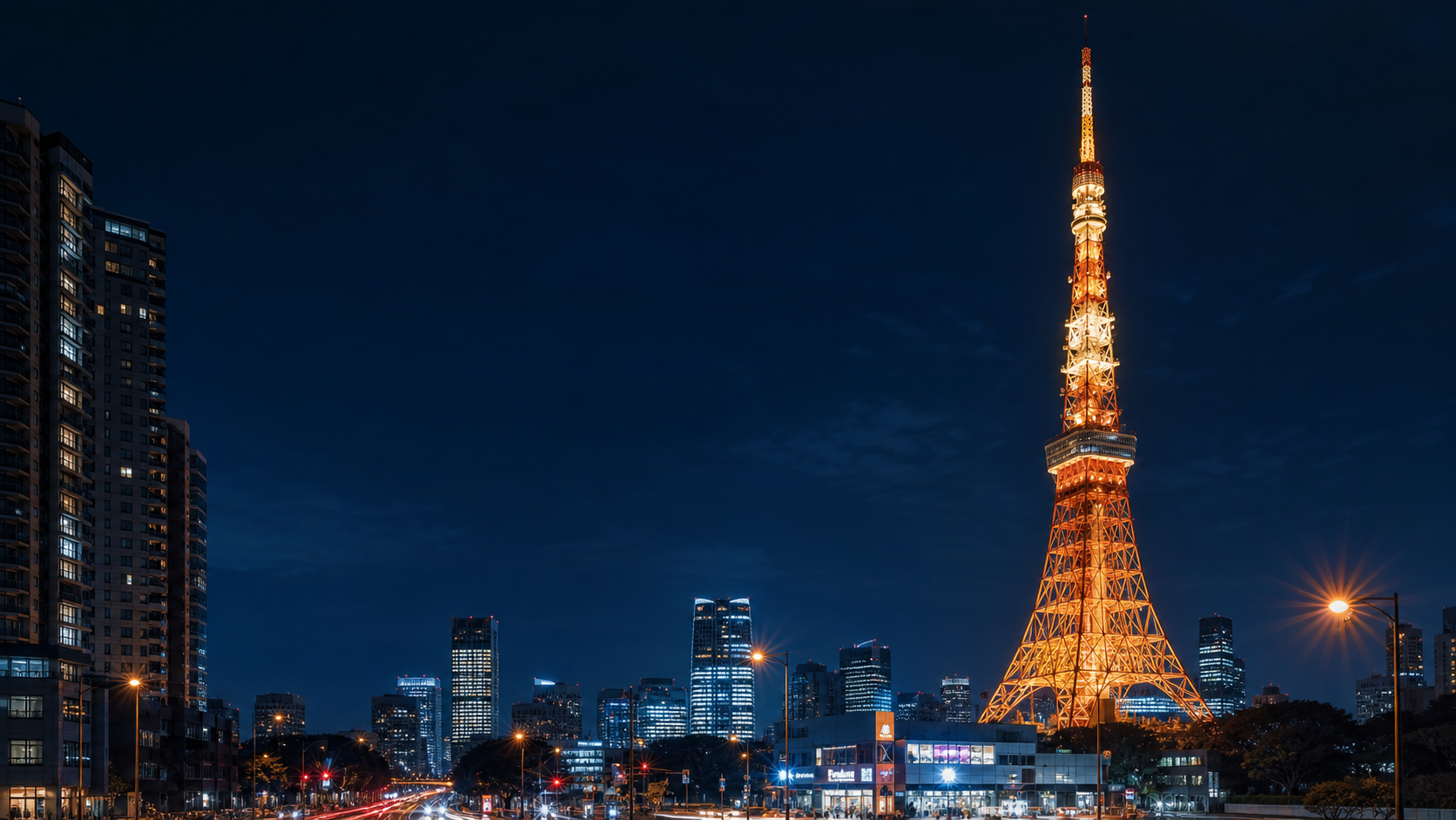 Tokyo Tower night skyline
